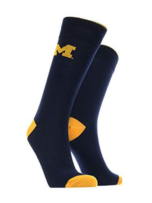 TCK Michigan Wolverines Dress Socks Deans List BlueMaize Large TCK Michigan Wolverines Dress Socks Deans List BlueMaize Large