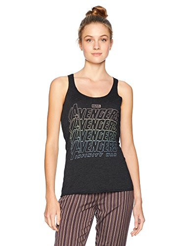 Marvel Juniors Womens Avengers Wars Tanks BlackInfinite Infinity Medium