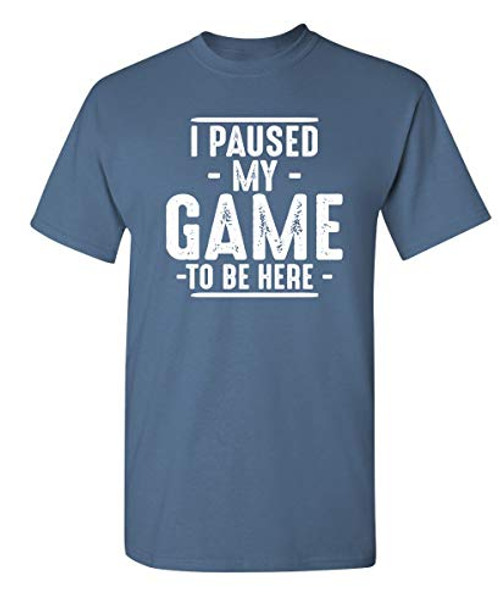 Paused My Game Graphic Novelty Sarcastic Funny T Shirt L Dusk Paused My Game Graphic Novelty Sarcastic Funny T Shirt L Dusk
