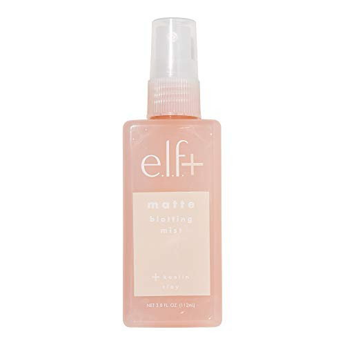 e.l.f. Elf plus  Matte Blotting Mist Mattifying Lightweight Long Lasting Controls Shine Absorbs Excess Oil Infused with Kaolin Clay 3.8 Fl Oz