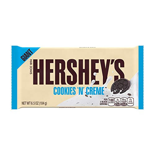 HERSHEYS Cookies N Creme Giant Candy bar 6.56 Oz