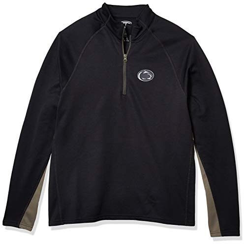OTS NCAA Penn State Nittany Lions Mens Poly Fleece 14-Zip Pullover Logo Large