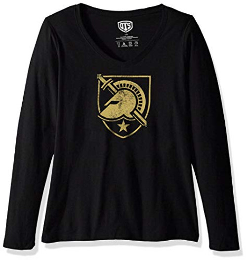 OTS NCAA Army Black Knights Womens Rival Long Sleeve Tee Distressed Logo Large OTS NCAA Army Black Knights Womens Rival Long Sleeve Tee Distressed Logo Large
