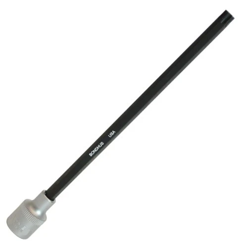 Bondhus 44608 T8 ProHold Torx Bit 6inch 3mm stock size w 14inch Dr Socket