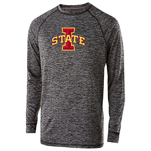 Ouray Sportswear NCAA Iowa State Cyclones Youth Electrify 2.0 Long Sleeve Tee Medium Black Heather Ouray Sportswear NCAA Iowa State Cyclones Youth Electrify 2.0 Long Sleeve Tee Medium Black Heather