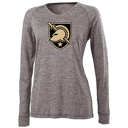 NCAA Army Black Knights Womens Electrify 2.0 V-Neck Longsleeve Tee Large Graphite Heather