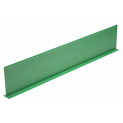 Produce Divider Green Plastic T Shape Shelf Divider - 36inchL x 7inchH