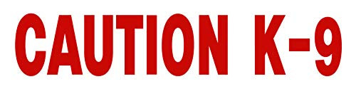 Designer Signs Caution K-9 Reflective Decals and Magnets