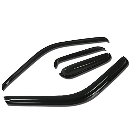 Replacement for ChevyGMC CK-Series Extended Cab 4pcs Tape-On Window Visor Deflector Rain Guard