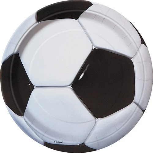 Soccer Party Paper Cake Plates 8ct
