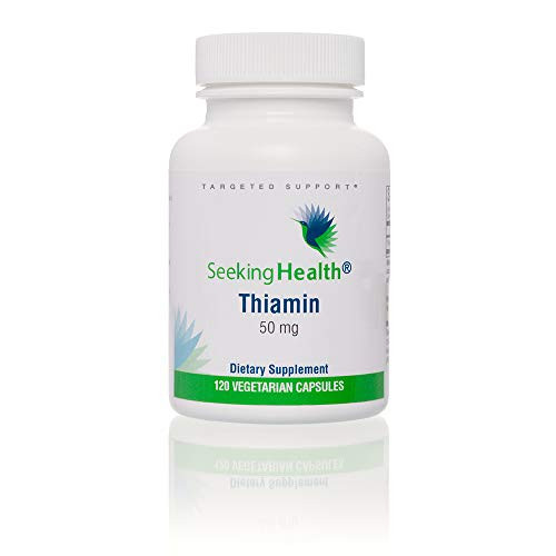 Seeking Health  Thiamine Supplement  Vitamin B1  50 mg  120 Vegetarian Capsules