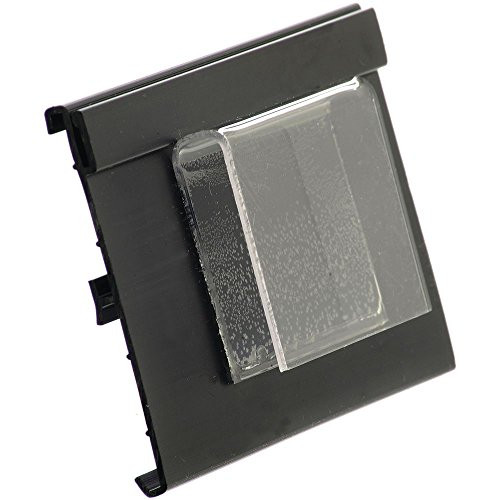 2 Channel Price Tag with Curved Shelf Clip Black Plastic - 4inchL x 2 12inchH 2 Channel Price Tag with Curved Shelf Clip Black Plastic - 4inchL x 2 12inchH