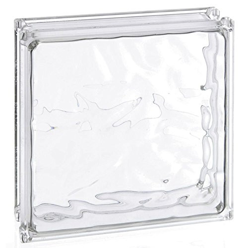 Acrylic Glass Block Clear- 8inchL x 8inchW x 3inchH