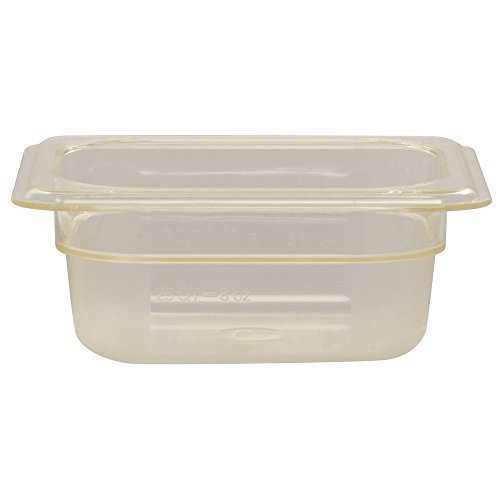 Cambro Camwear H-Pan 18 Size Amber Polysulfone High Heat Food Pan - 2 12inchD Cambro Camwear H-Pan 18 Size Amber Polysulfone High Heat Food Pan - 2 12inchD