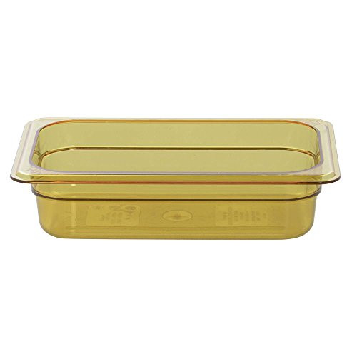 Cambro Camwear H-Pans? 1 35 qt Amber Polysulfone High Heat Food Pan - 14 Size 2 12inchD Cambro Camwear H-Pans? 1 35 qt Amber Polysulfone High Heat Food Pan - 14 Size 2 12inchD