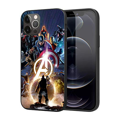 iPhone 12 Case iPhone 12 Pro Case Feel Comfortable Comics Case Plastic Cover Case Avengers-4