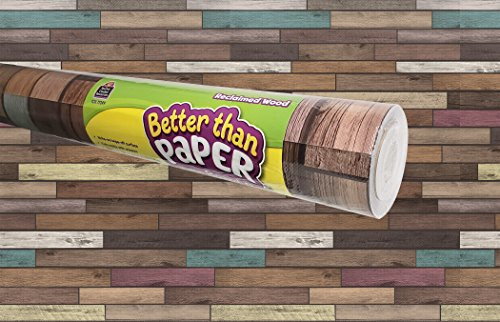 Teacher Created Resources Reclaimed Wood Better Than Paper Bulletin Board Roll (TCR77399)