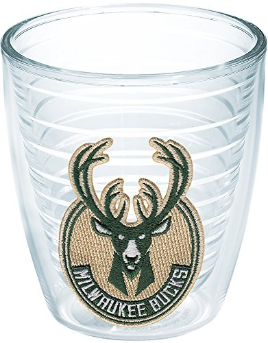 Tervis 1198155 NBA Milwaukee Bucks Primary Logo Tumbler with Emblem 12oz, Clear