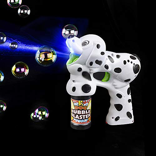 Rhode Island Novelty 7.5 Inch Light-Up Dalmatian Bubble Blaster w Sound One per Order