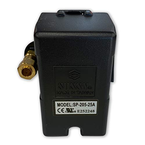 New Heavy Duty Pressure Switch for Air Compressor 25 amp 140-175 Single Port Connection wUnloader  and  onOff Lever