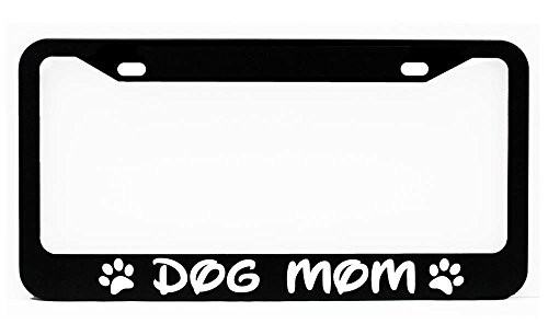Huck K Custom Dog MOM Dog pet Rescue Adopt Glossy Black License Plate Frame Huck K Custom Dog MOM Dog pet Rescue Adopt Glossy Black License Plate Frame