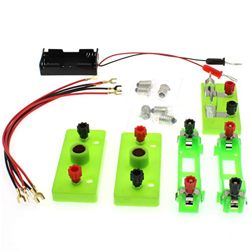 FDXGYH Electricity Experiment Kit 1 Set Kids DIY Practice Circuit Experiment Parallel Series Circuit Science Electricity Experiment Kit