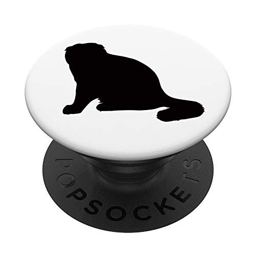 Cat Lover Gift - Scottish Fold Cat Breed Silhouette Kitty PopSockets Grip and Stand for Phones and Tablets Cat Lover Gift - Scottish Fold Cat Breed Silhouette Kitty PopSockets Grip and Stand for Phones and Tablets