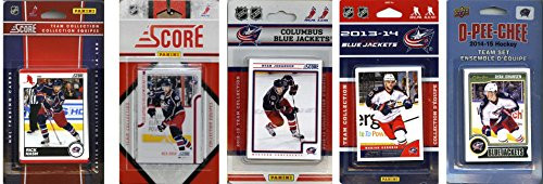 NHL Columbus Blue Jackets 5 Different Licensed Trading Card Team Sets Brown One Size