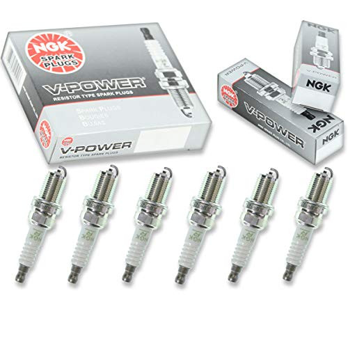 6 pcs NGK V-Power Spark Plugs for 2000-2012 Mitsubishi Eclipse 3.8L 3.0L V6 - Engine Kit Set Tune Up