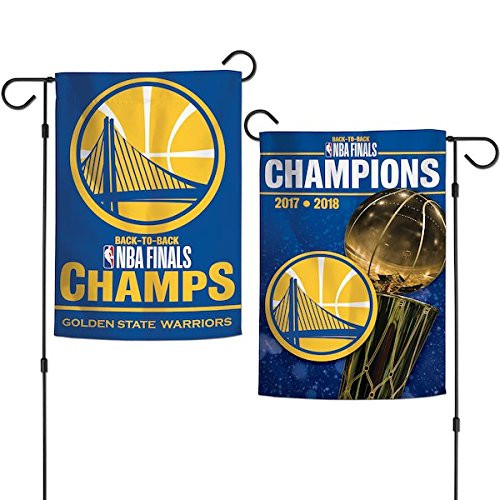 WinCraft NBA Golden State Warriors 2018 Basketball Champions 2-Sided Garden Flag WinCraft NBA Golden State Warriors 2018 Basketball Champions 2-Sided Garden Flag