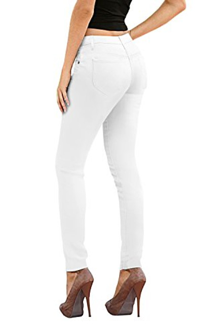 Hybrid  and  Company Womens Super Stretch Jeans P26136SK White 13