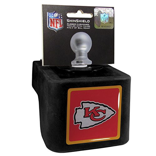 NFL Kansas City Chiefs Shin Shield Class V Hitch Cover Black