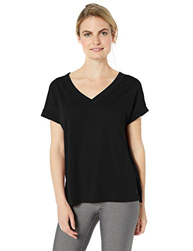 Reebok Womens Workout Ready Supremium V-neck Tee Black Medium