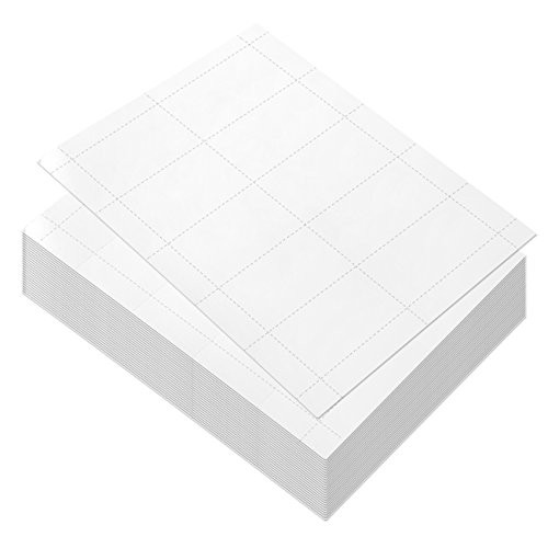 100 Sheets-Blank Business Card Paper - 1000 Business Card Stock for Inkjet and Laser Printers, 170gsm, White, 3.5 x 1.9 Inches