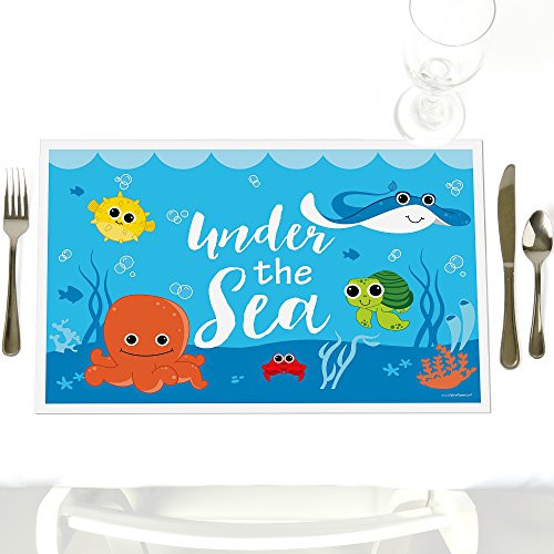 Big Dot of Happiness Under the Sea Critters - Party Table Decorations - Baby Shower or Birthday Party Placemats - Set of 12 Big Dot of Happiness Under the Sea Critters - Party Table Decorations - Baby Shower or Birthday Party Placemats - Set of 12