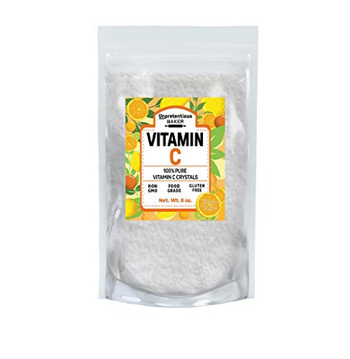 Unpretentious Baker Vitamin C Powder 8 oz 100 percent Pure and Natural Ascorbic Acid Non-GMO Resealable Bag Unpretentious Baker Vitamin C Powder 8 oz 100 percent Pure and Natural Ascorbic Acid Non-GMO Resealable Bag