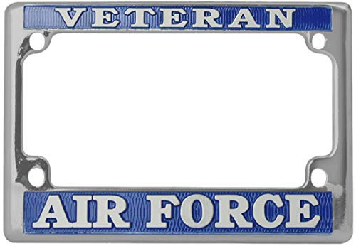 USAF U.S. Air Force Veteran License Plate Frame Motorcycles USAF U.S. Air Force Veteran License Plate Frame Motorcycles
