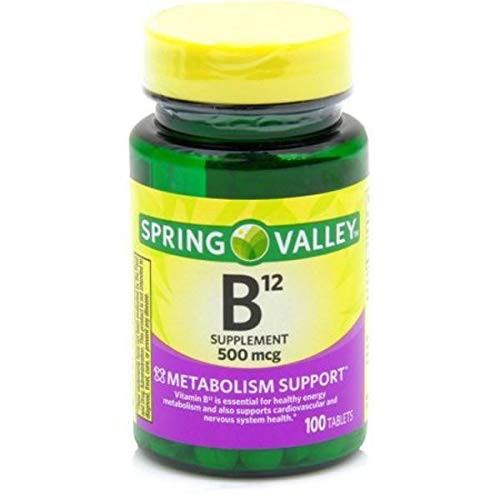 Spring Valley - Vitamin B-12 500 mcg 100 Tablets Spring Valley - Vitamin B-12 500 mcg 100 Tablets