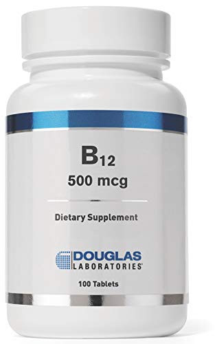 Douglas Laboratories - B-12-500 mcg. Vitamin B12 to Support Metabolism Red Blood Cell Production Brain and Nervous System - 100 Tablets