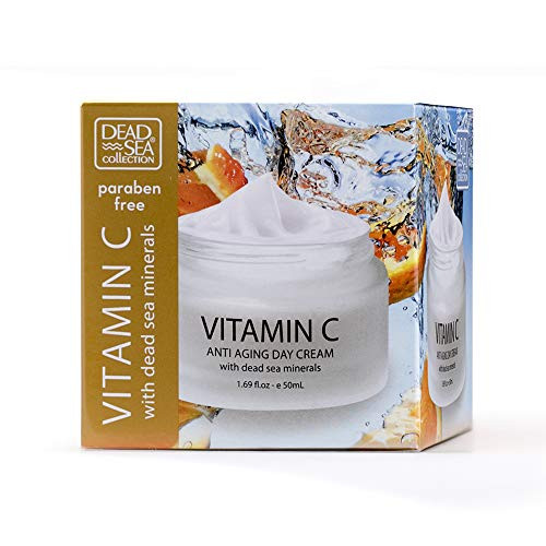 Dead Sea Collection Anti-Aging Day Cream with Dead Sea Natural Minerals infused with Vitamin C 1.69fl.oz Dead Sea Collection Anti-Aging Day Cream with Dead Sea Natural Minerals infused with Vitamin C 1.69fl.oz