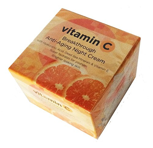 VITAMIN C ANTI-AGING NIGHT CREAM with Hyaluronic acid Dead Sea Minerals and Vitamin E 1.69 FL OZ VITAMIN C ANTI-AGING NIGHT CREAM with Hyaluronic acid Dead Sea Minerals and Vitamin E 1.69 FL OZ
