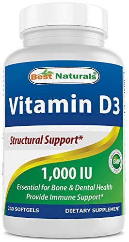Best Naturals Vitamin d3 1000 iu 240 Softgels