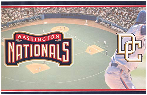 Washington Nationals MLB Baseball Team Fan Sports Wallpaper Border Modern Design Roll 15 x 6