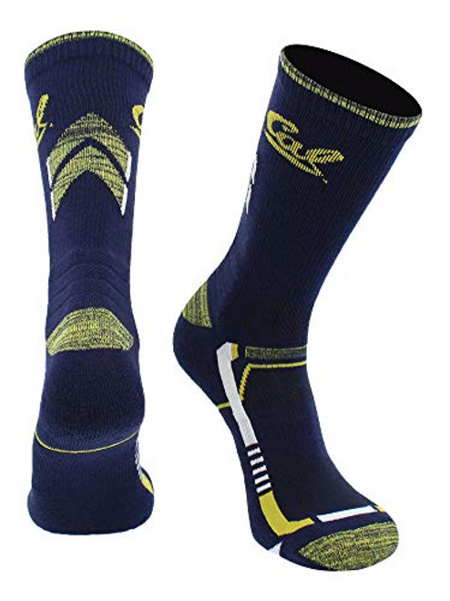 TCK Cal Bears Champion Crew Socks BlueGold Large TCK Cal Bears Champion Crew Socks BlueGold Large
