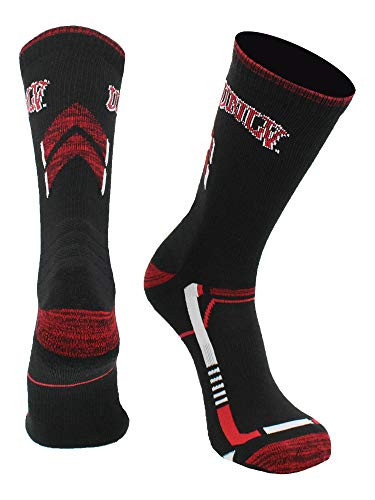 TCK UNLV Rebels Champion Crew Socks BlackScarlet Large