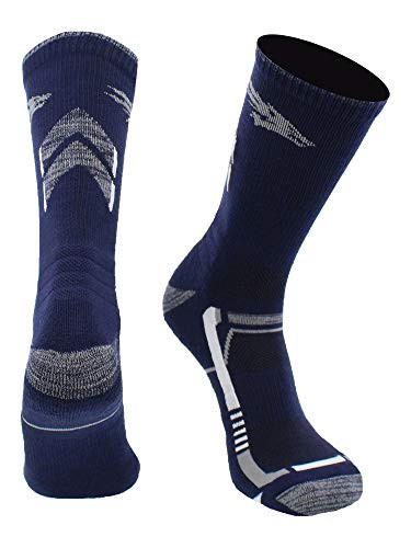 TCK Nevada Wolf Pack Champion Crew Socks BlueSilver Large