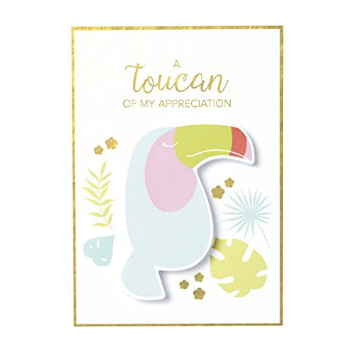 C.R. Gibson Toucan Greeting Card with Sticky Note 2 pc 5 W x 7 H