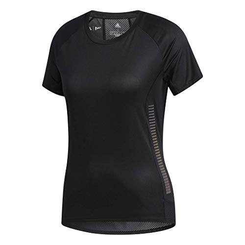 adidas Womens 257 Tee Rise Up N Run Black Small