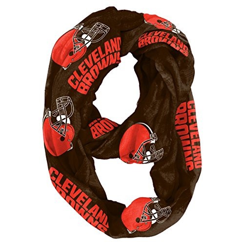 NFL Cleveland Browns Sheer Infinity Scarf NFL Cleveland Browns Sheer Infinity Scarf