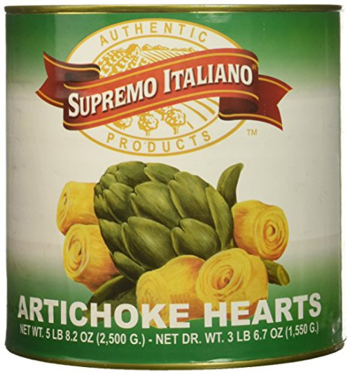 Supremo Italiano Whole Artichoke Hearts 55 Ounce